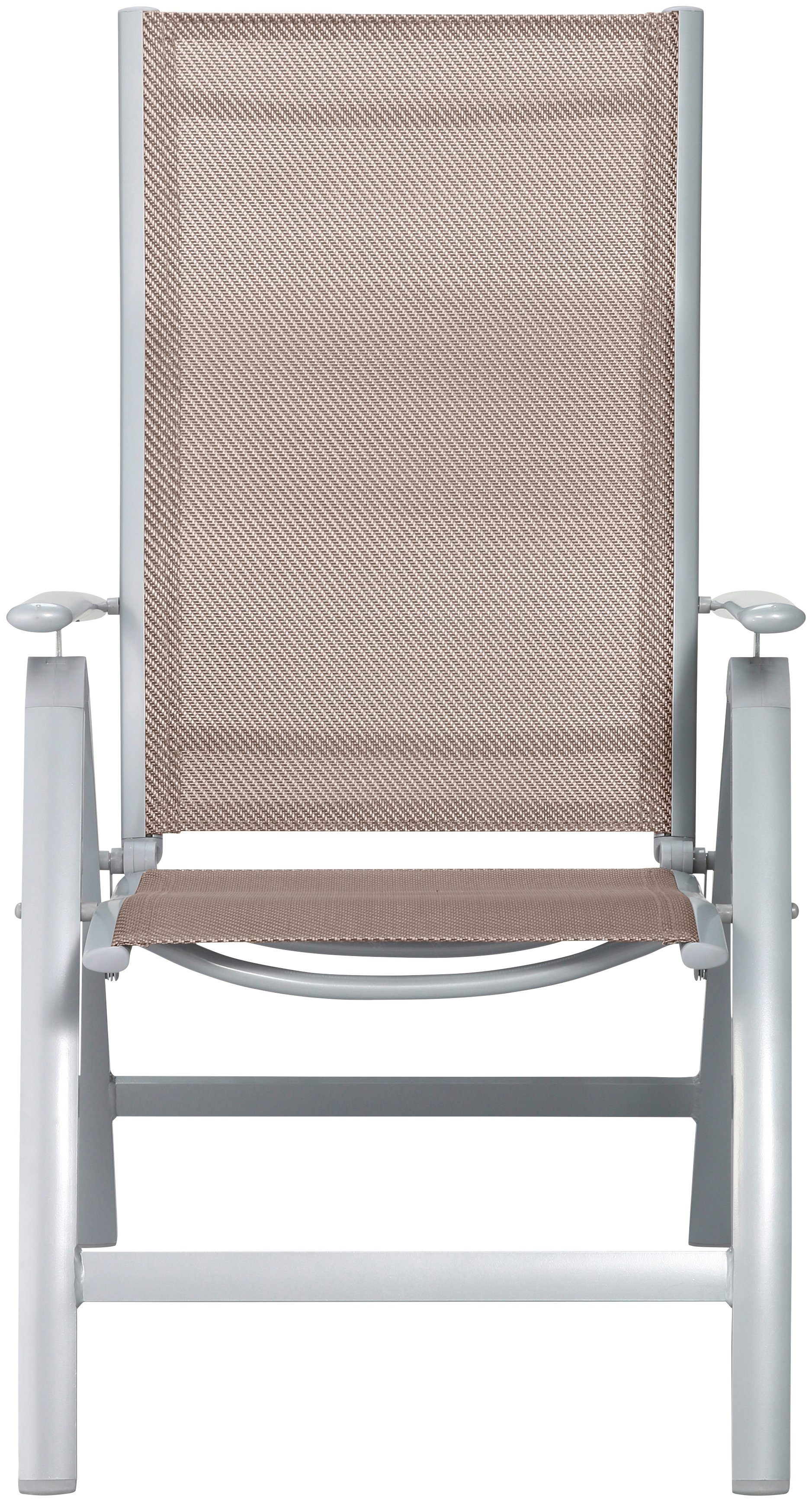 MERXX Garten-Essgruppe Amalfi, (9-tlg), 8 Hochlehner, Tisch ausziehbar 100x180-240 cm, Alu/Textil