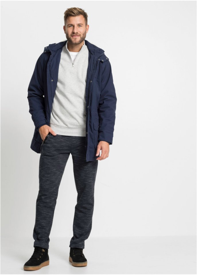 Sweatshirt mit Troyerkragen