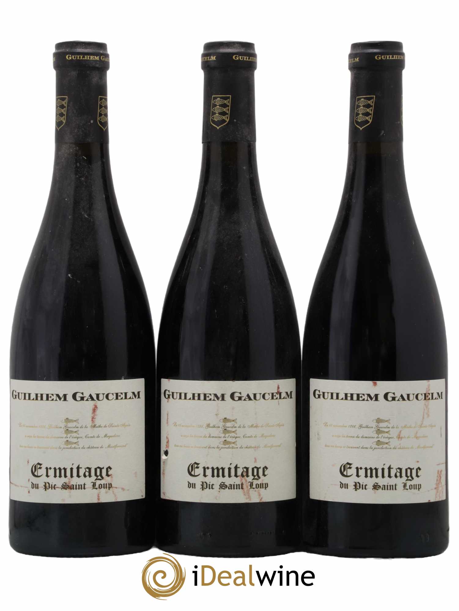 Pic Saint-Loup Héritage du Pic Saint-Loup (anciennement Ermitage) Guilhem Gaucelm  2013 - Lot de 3 Bouteilles