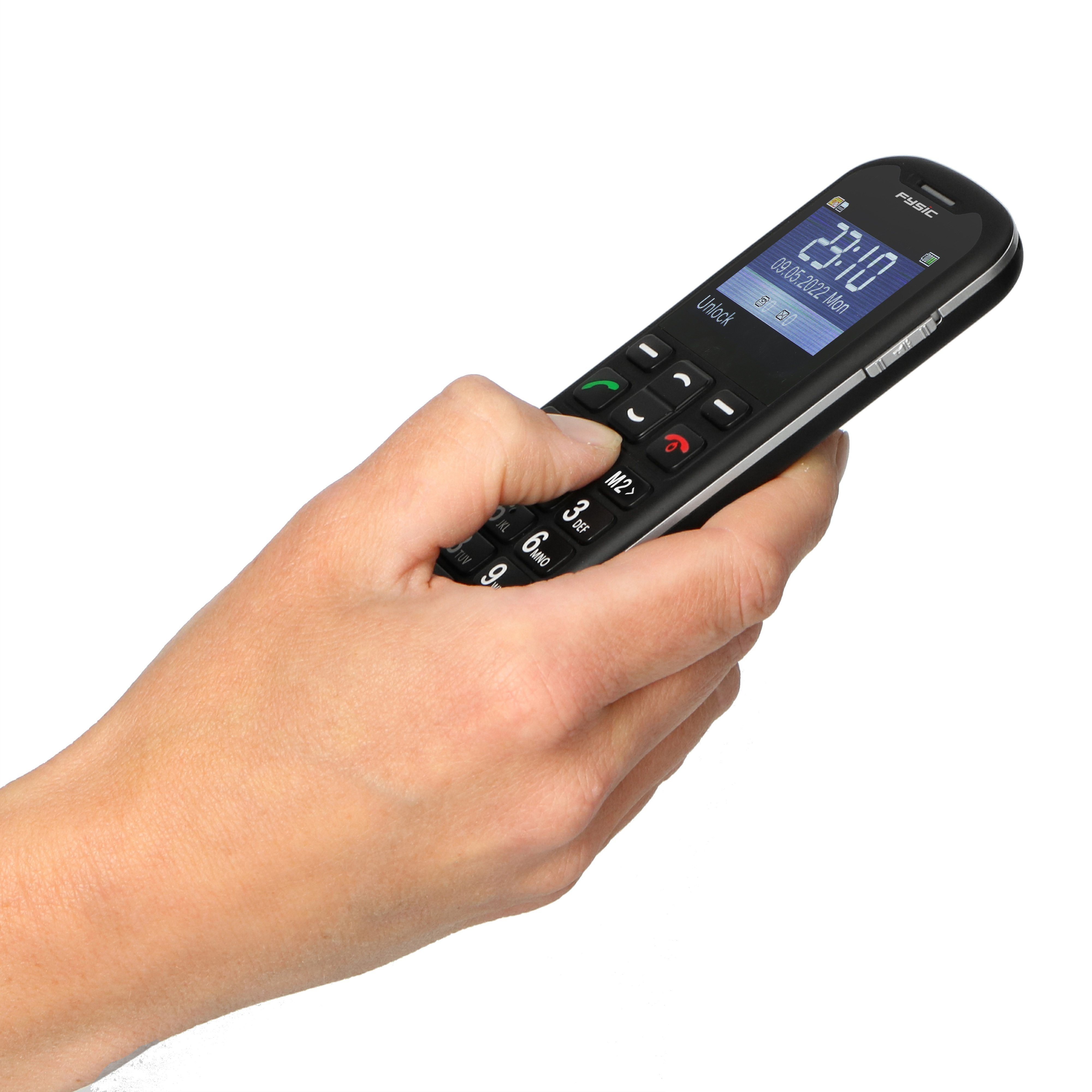 Fysic F10 Seniorenhandy (Mobiele Handy für Senioren mit Notruftaste - Seniorenhandy 4G)