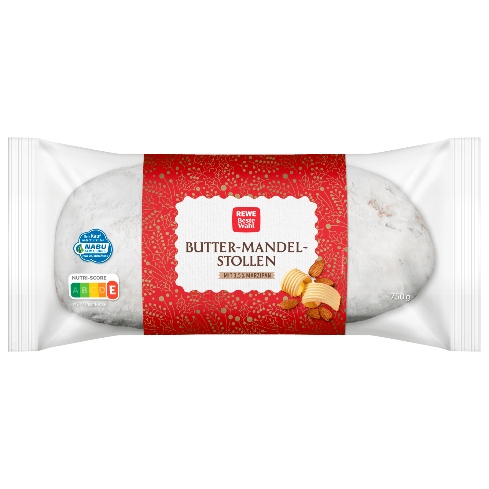 REWE Beste Wahl Butter-Mandel-Stollen 750g
