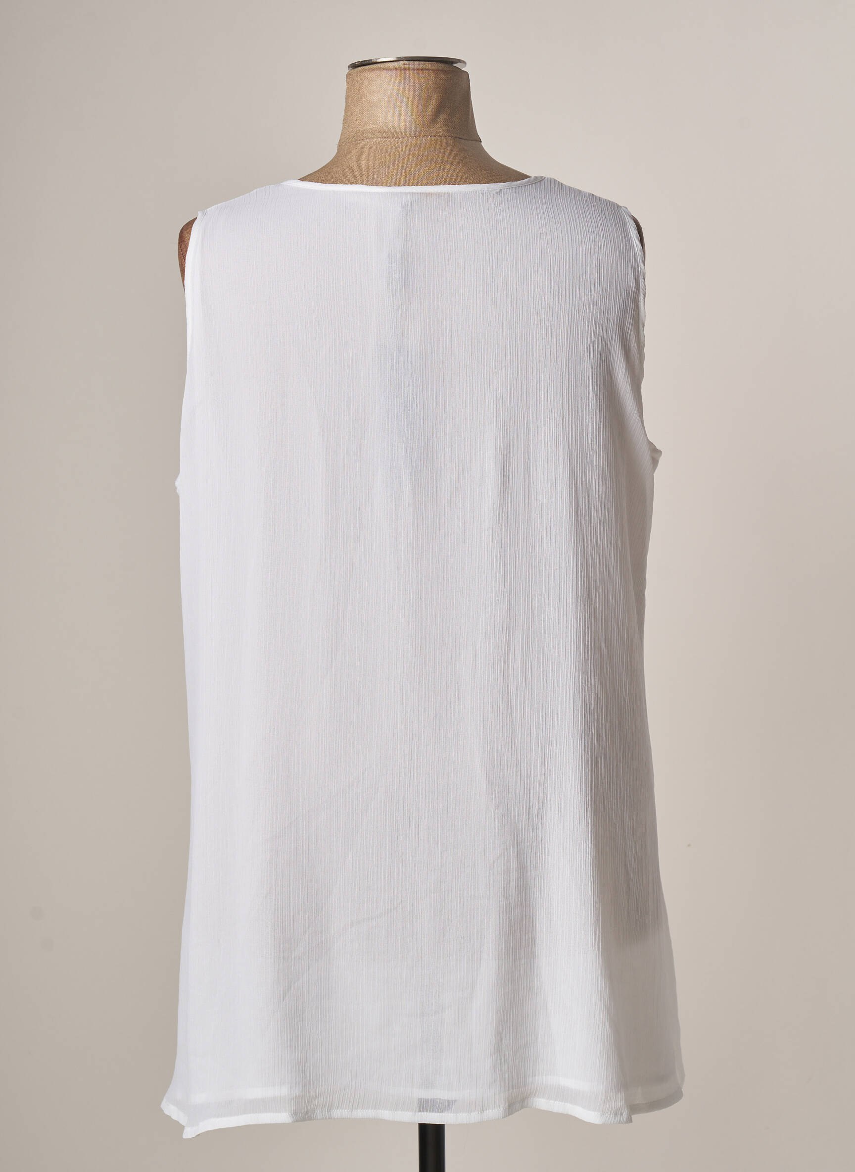 Yoek Tuniquesansmanche Femme couleur blanc