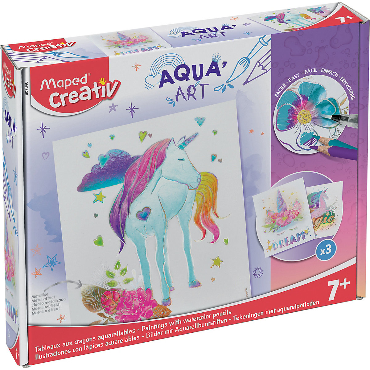 Ausmal-Set Aqua'Art - Einhorn