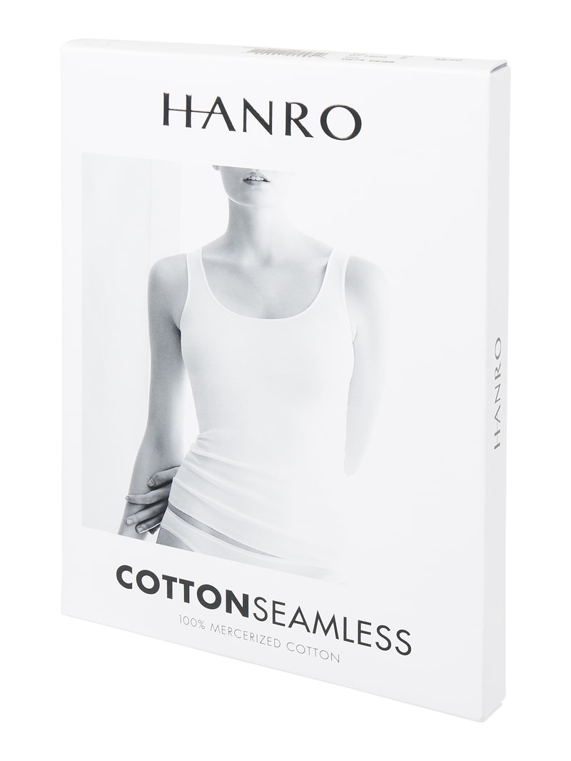 Unterhemd aus Baumwolle - nahtlos Modell Cotton Seamless in schwarz