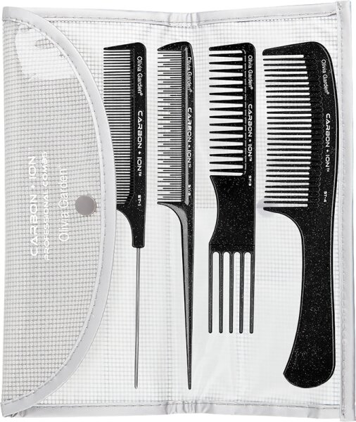 Olivia Garden Carbon + Ion ST-Kämme 4-er Set Kammset