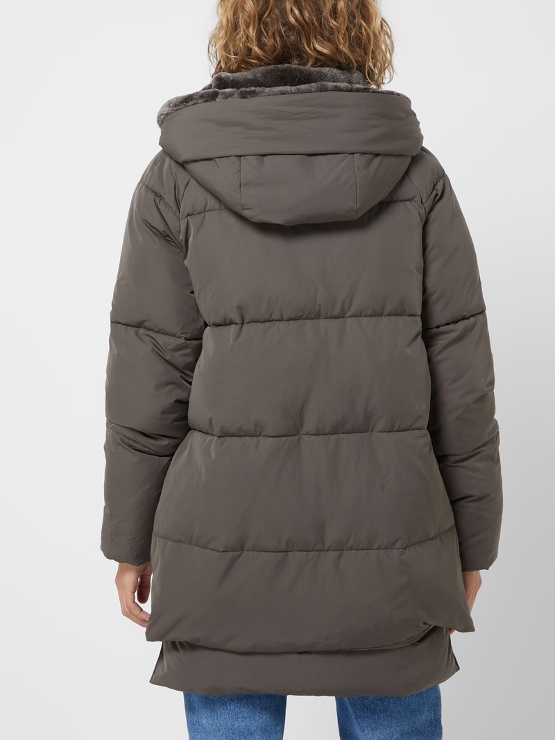 Steppjacke mit Pattentaschen Modell 'LYNDON' in dunkelgrün