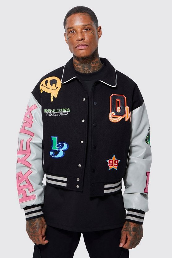 Kastige Melton PU-Jacke