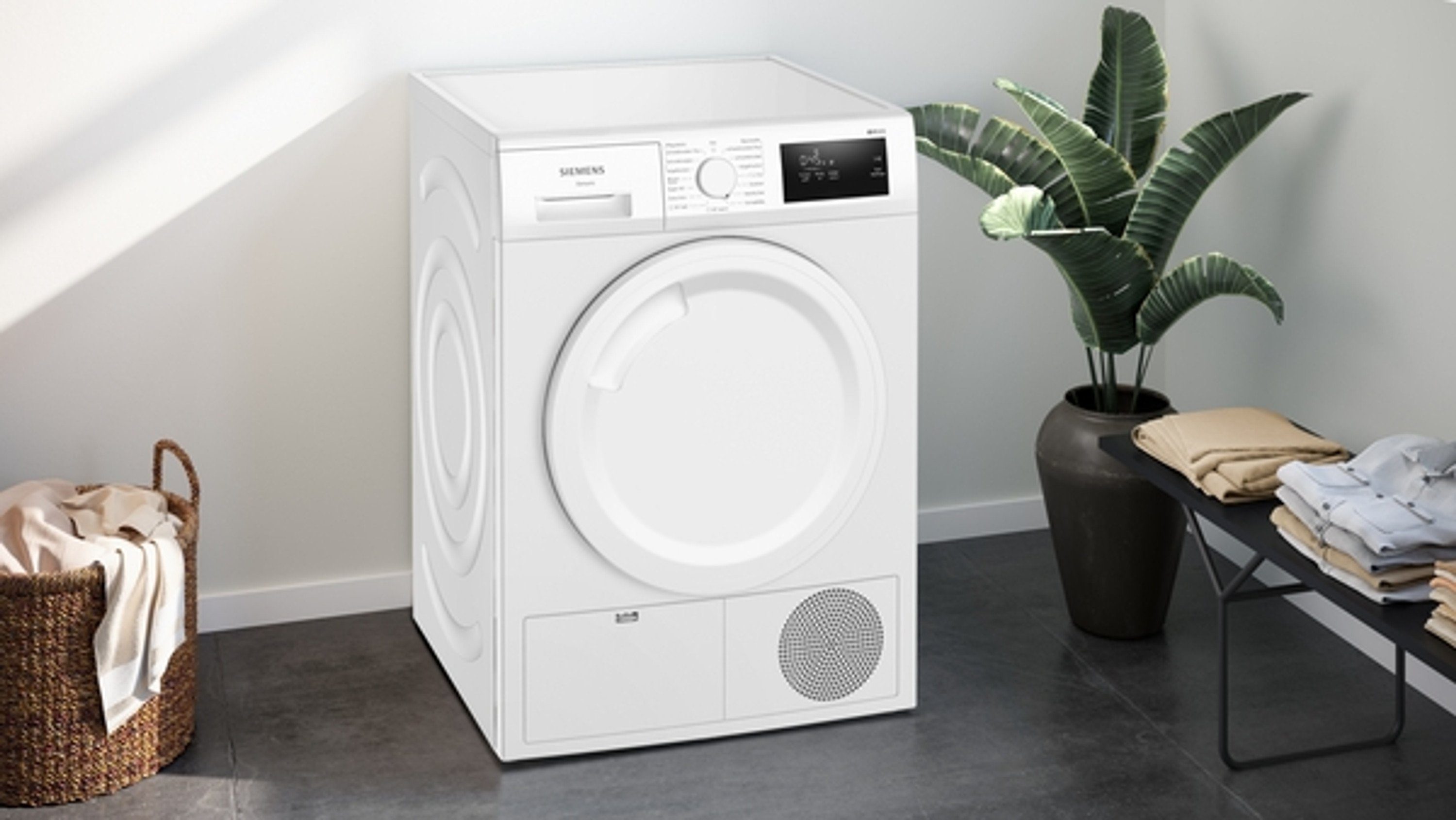 SIEMENS Wärmepumpentrockner WT43H003, 7 kg, Freistehend, 7 kg, Weiß