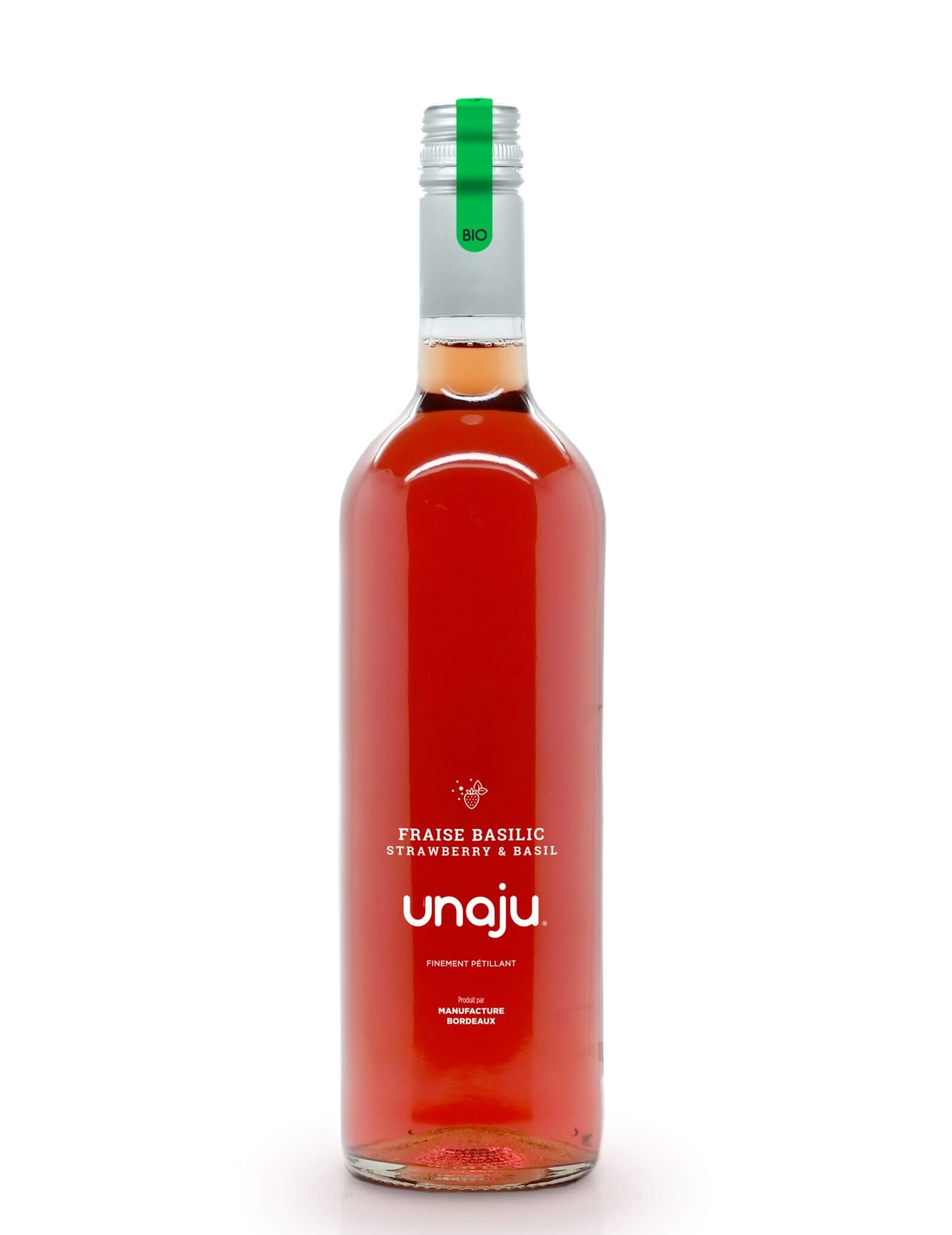Unaju® : Fraise Basilic - Gueule de joie 0° |  75 cl