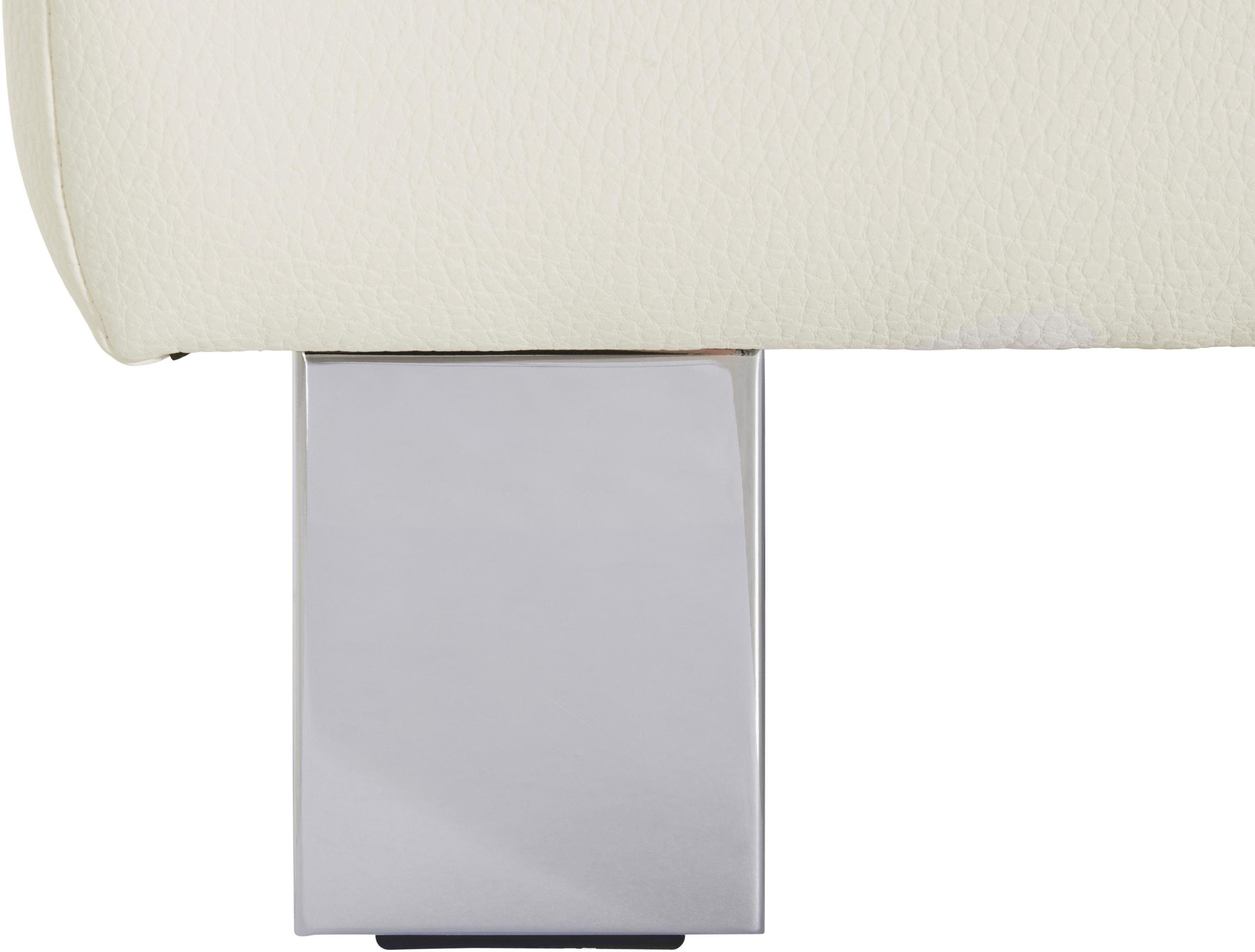 COTTA Polstergarnitur Driver, (Set), bestehend aus Ecksofa und Hocker, mit Kopfteilverstellung