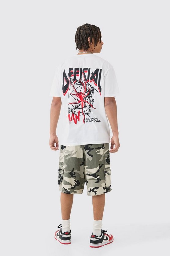 Oversize T-Shirt mit Official-Print
