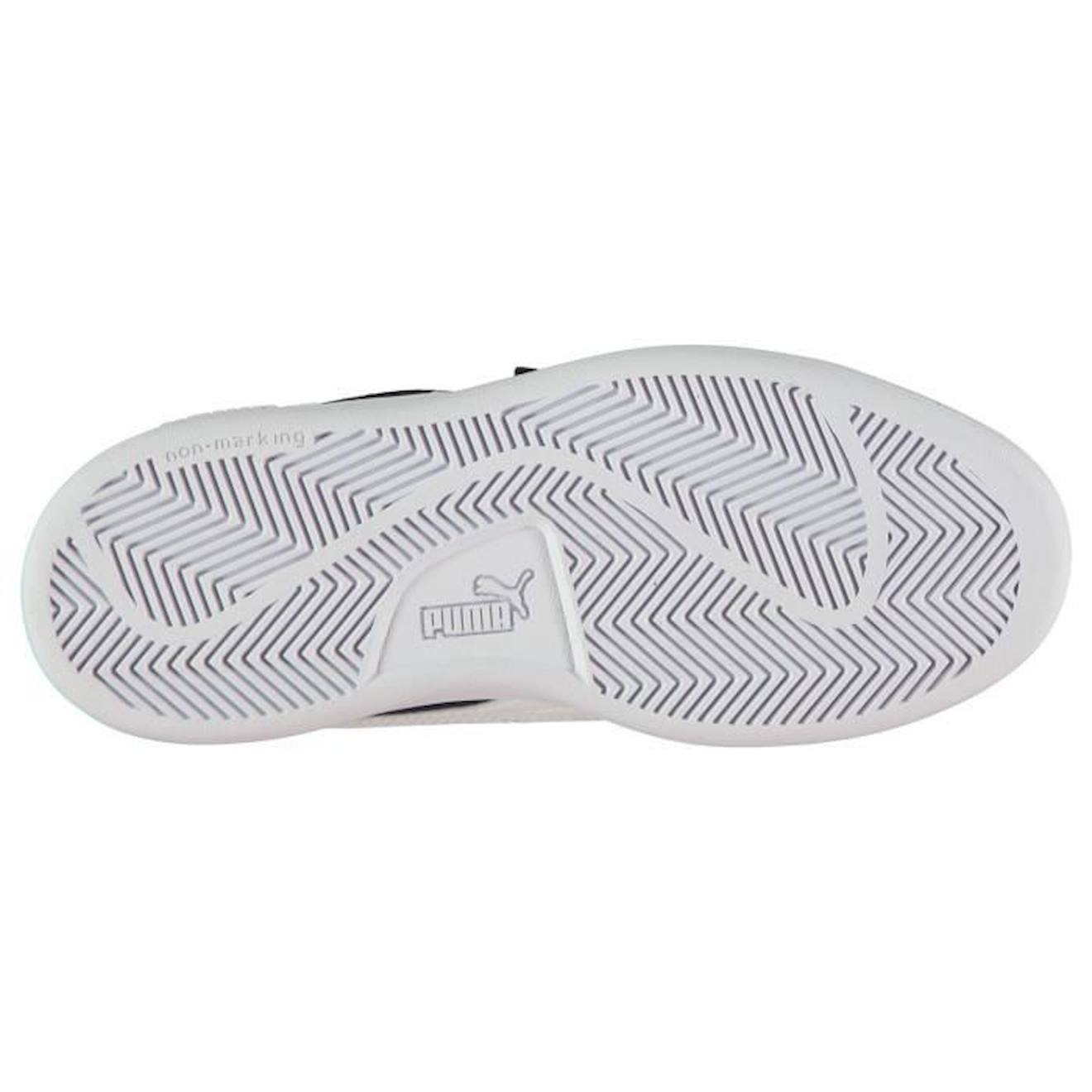 Puma Enfants Chaussures De Sport En Daim 2 Bandes Velcro bleu