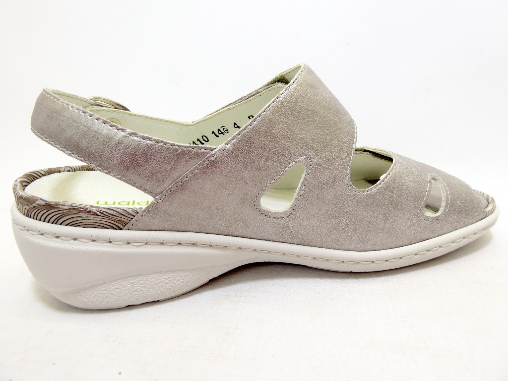 WALDLÄUFER Komfort Sandalen schwarz HAIR MEMPHIS