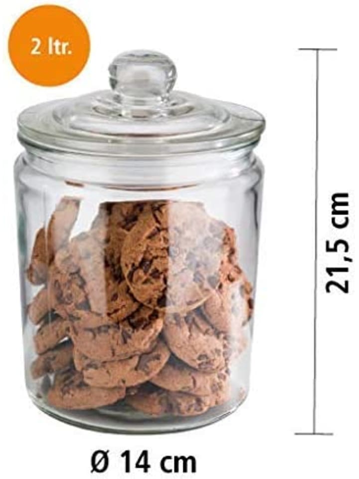 APS 2er Set Vorratsglas -CLASSIC-, Maße: 14 x 14 x 21,5 cm günstig kaufen onesize