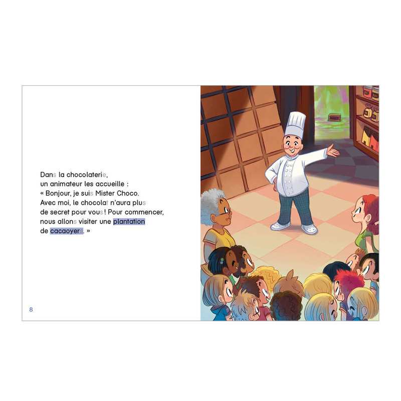 Livre Je suis en cp, à la chocolaterie - Flammarion