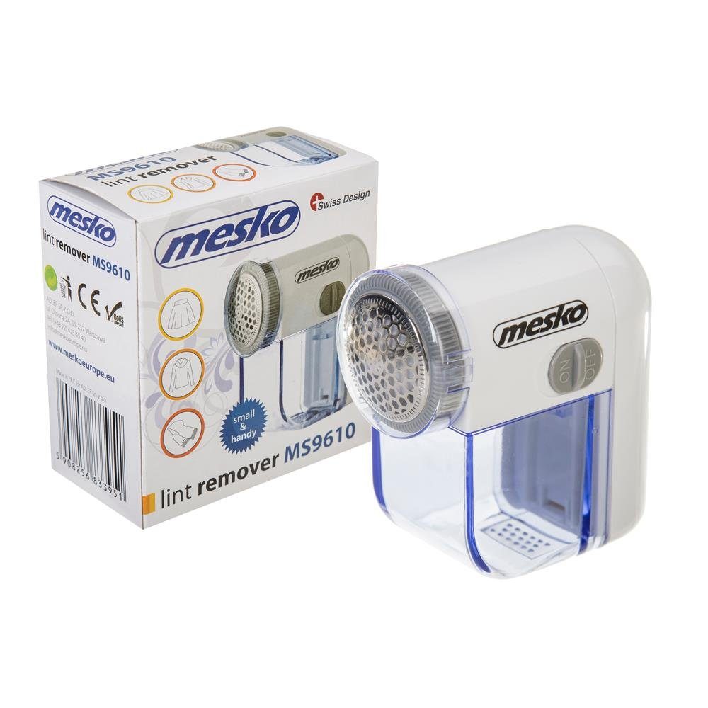 Mesko Fusselrasierer MS 9610, Fusselentferner, Stoffrasierer, Fusselrasierer, für Kleidung Plüschtier Tischdecken und Hosen, Fussel Knoten und Pilling entfernen, weiß