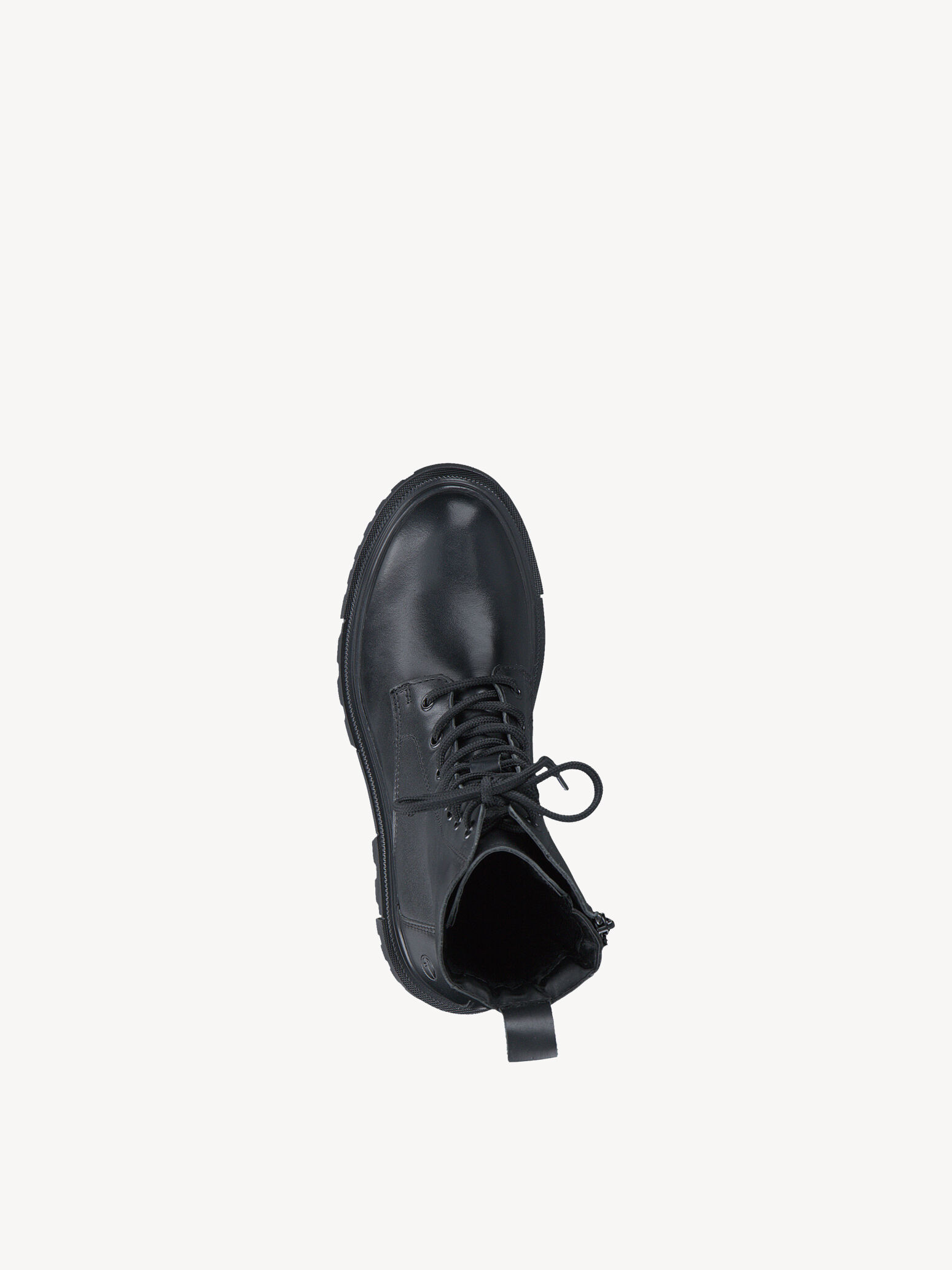 Bottine en cuir - noir