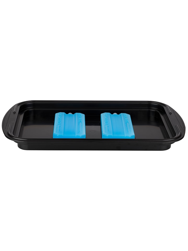 APS 6-tlg. Thermo Tablett Set in Schwarz/Transparent 43 x 29 cm, H: 14 cm günstig kaufen onesize