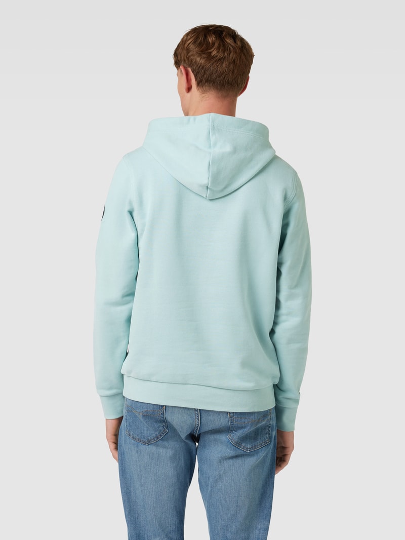 Hoodie mit Label-Detail in mint
