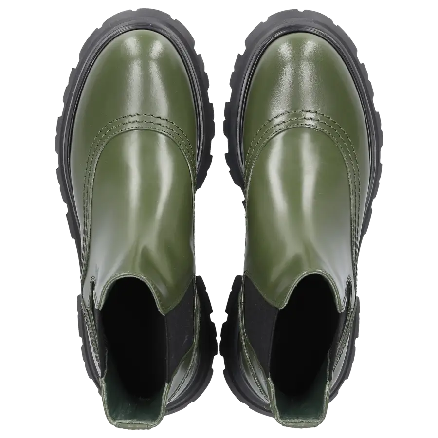 Alexander McQueen - Chelsea Boots WHZ84 Kalbsleder - grün