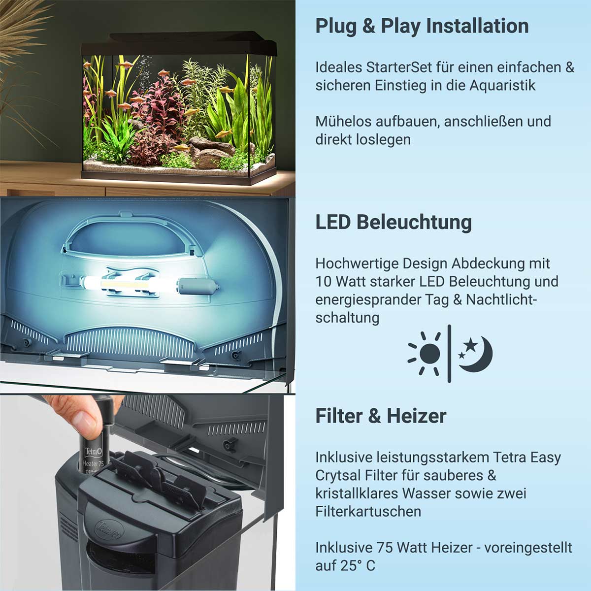 Tetra Starter Line LED Aquarium 80L günstig kaufen