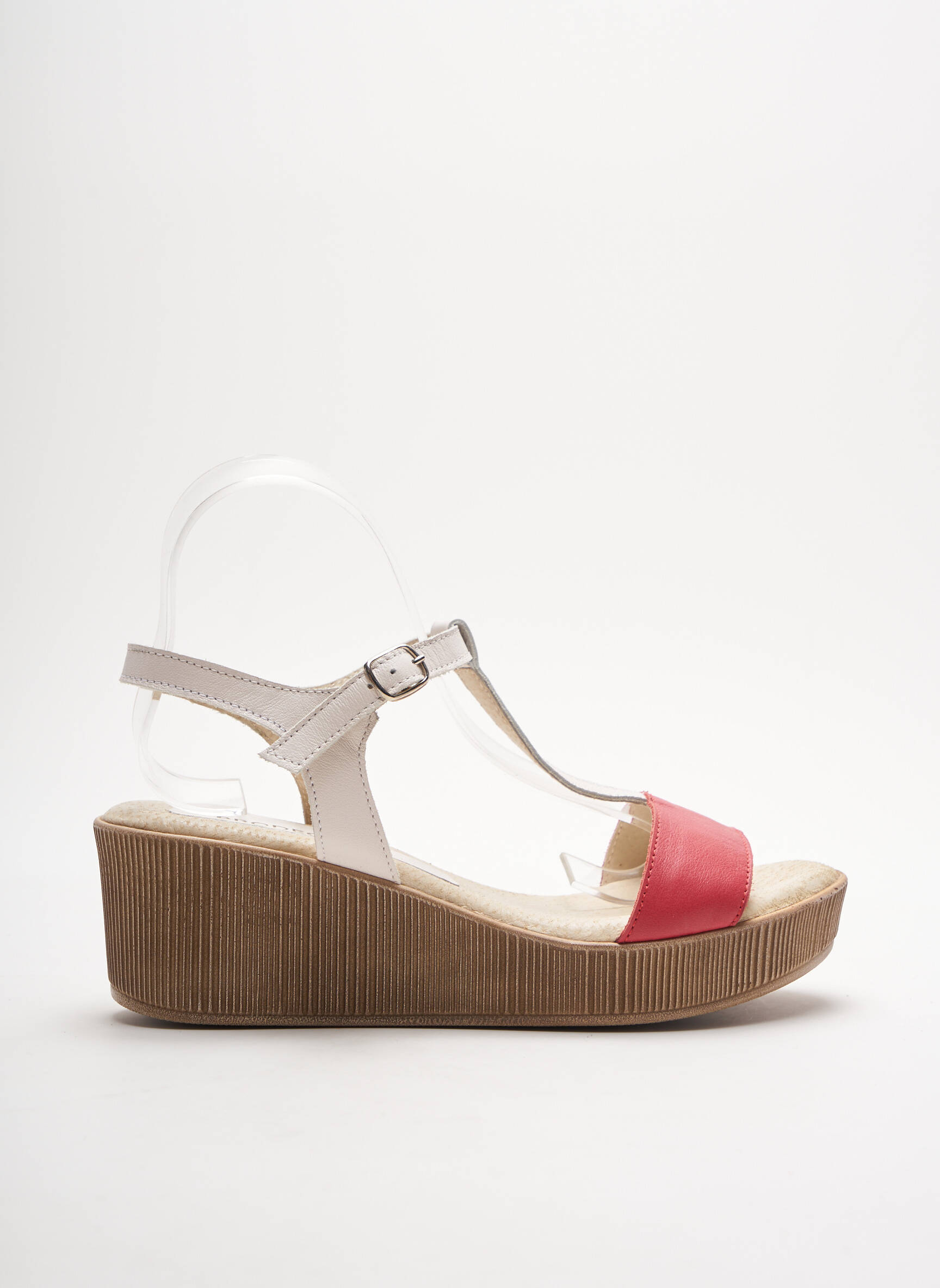 Brodequins Sandales Nu Pieds Femme couleur rouge