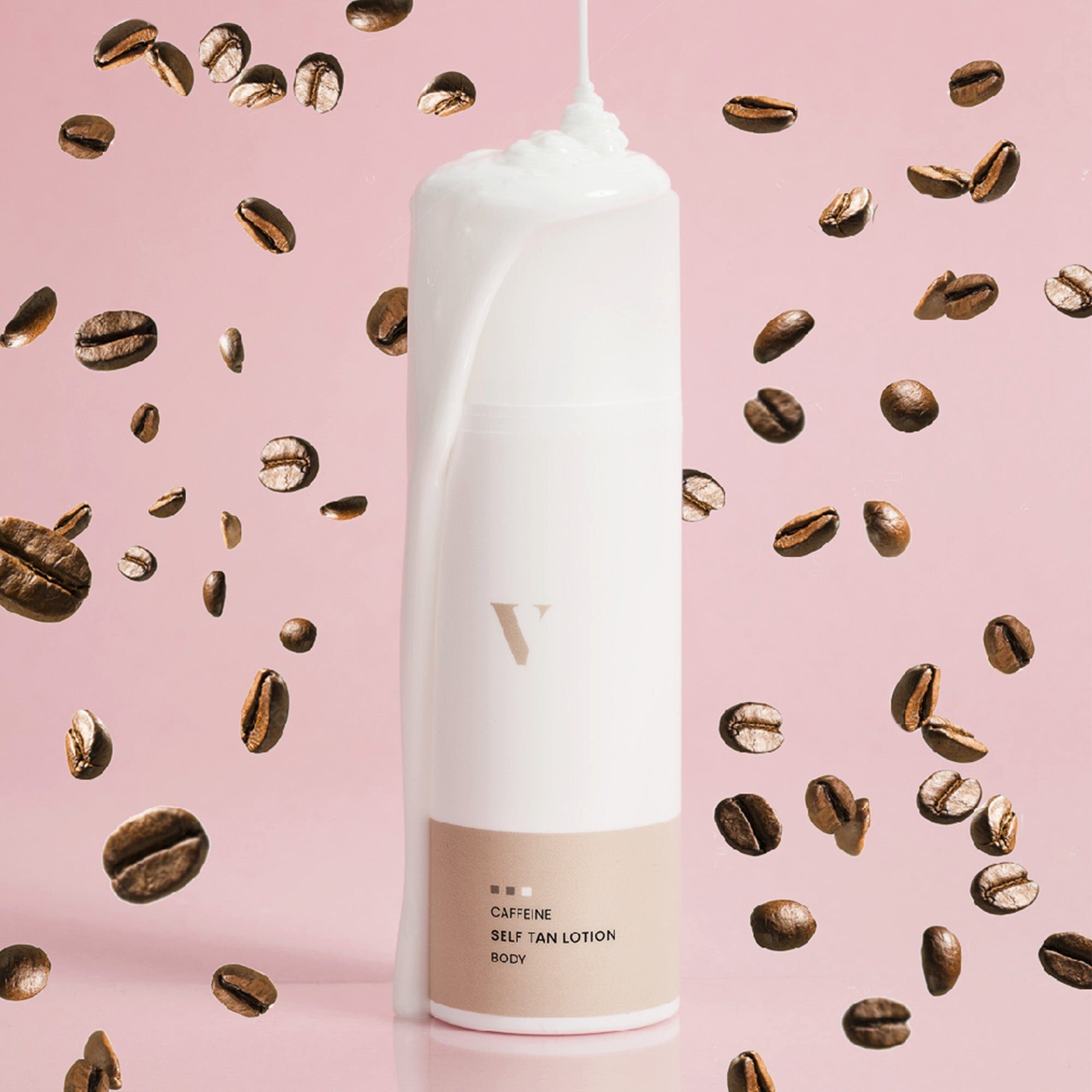 VENICEBODY Selbstbräunungslotion Caffeine Self Tan Lotion, Selbstbräuner Lotion für den Körper