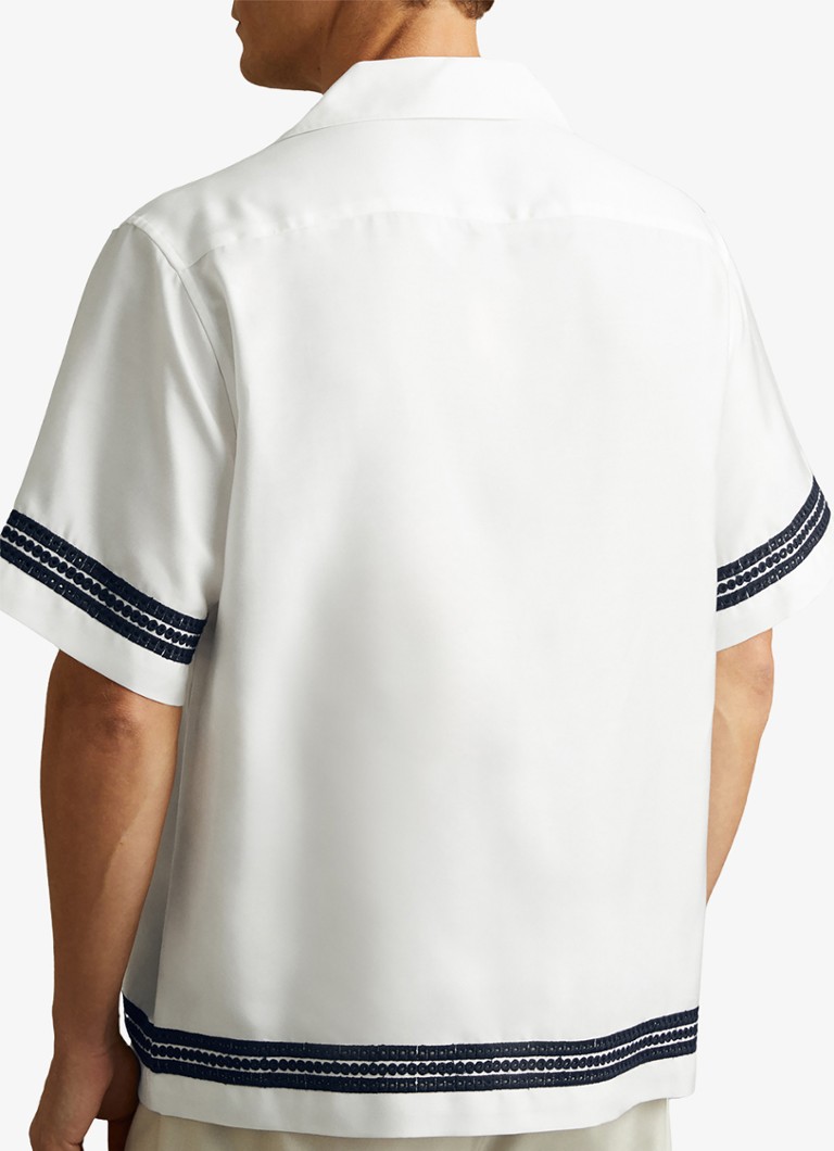 Reiss Sharday regular fit lyocell shirt with short sleeves