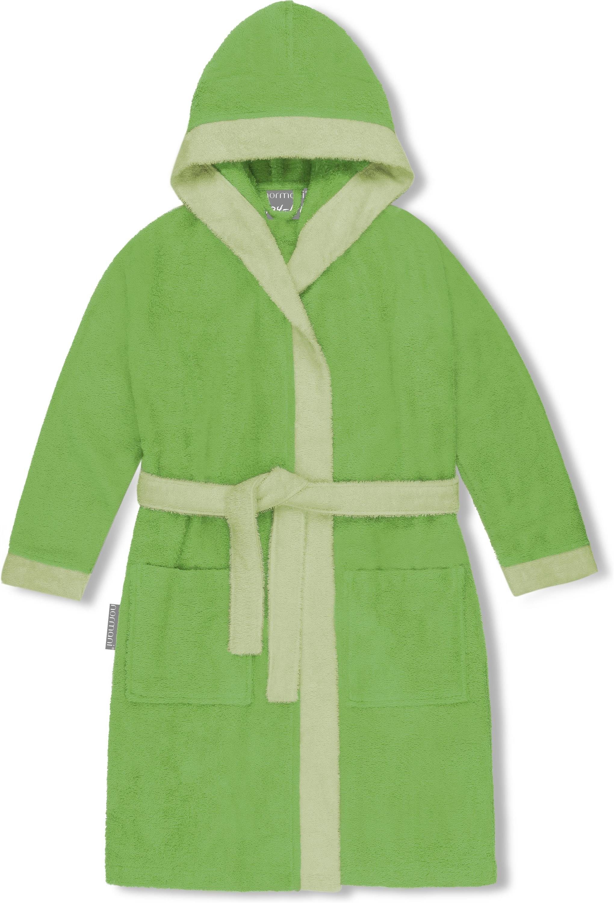 normani Kinderbademantel Kinder Bademantel aus Bio-Baumwolle Elounda, Bio-Baumwolle, Kapuze, Bindegürtel, Kinderbademantel aus weichem und schadtsofffreiem Material