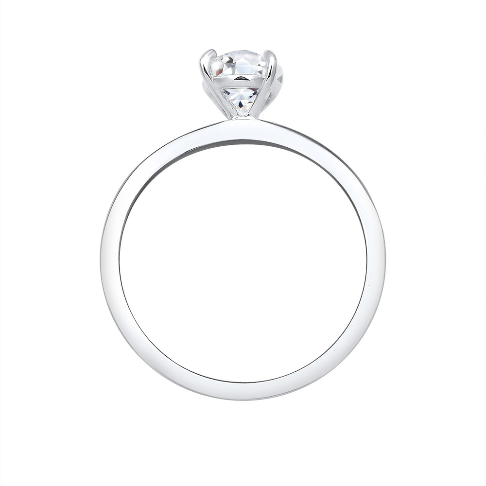 Elli PREMIUM Elli PREMIUM Bague Verlobung Solitär Topas Edelstein 925er Silber Bague