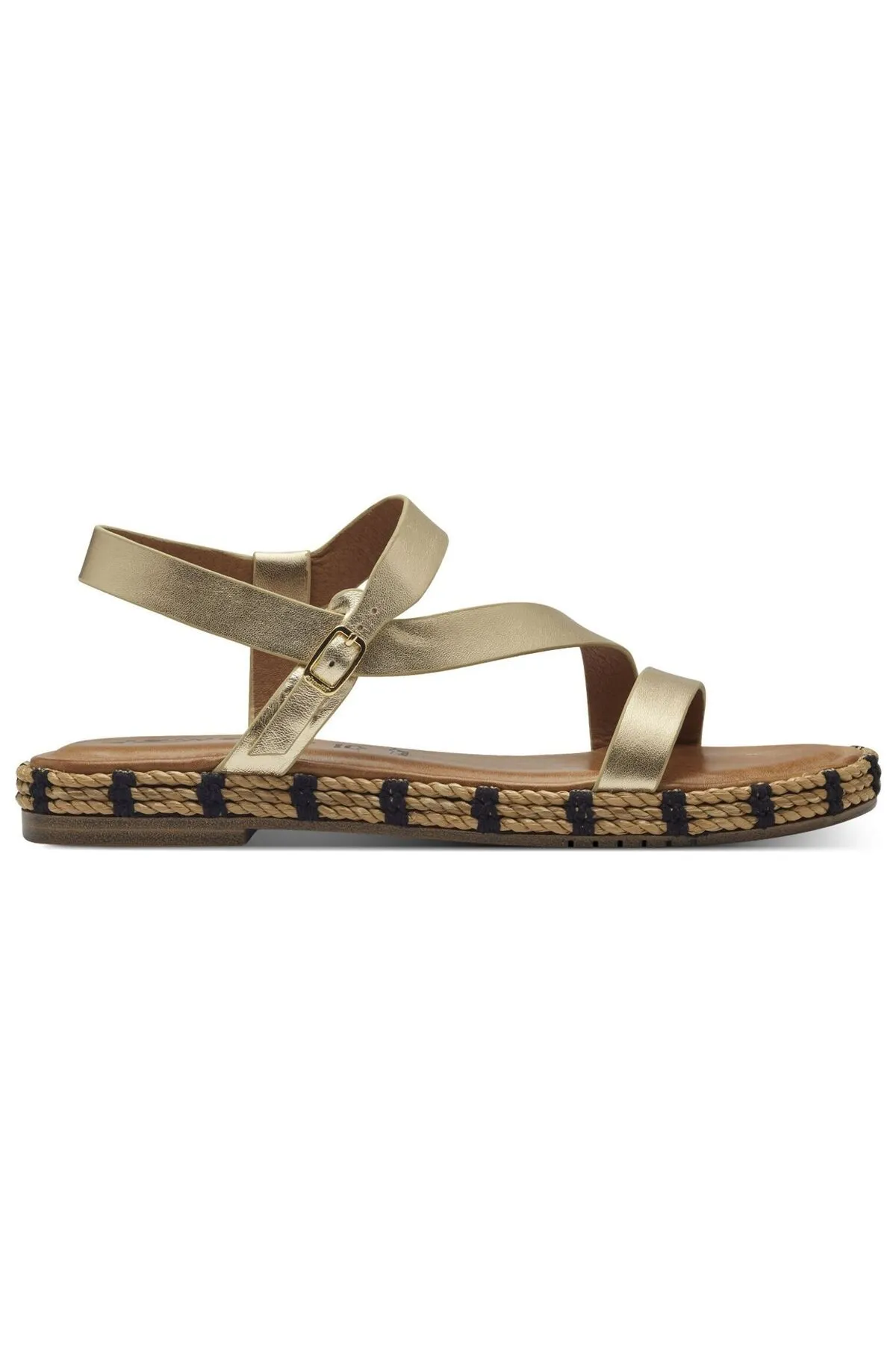 Tamaris  Sandalette - Goldfarben - Blockabsatz