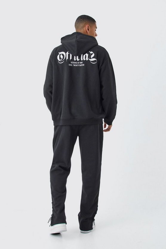 Official Oversize Trainingsanzug mit Kordelzug-Detail