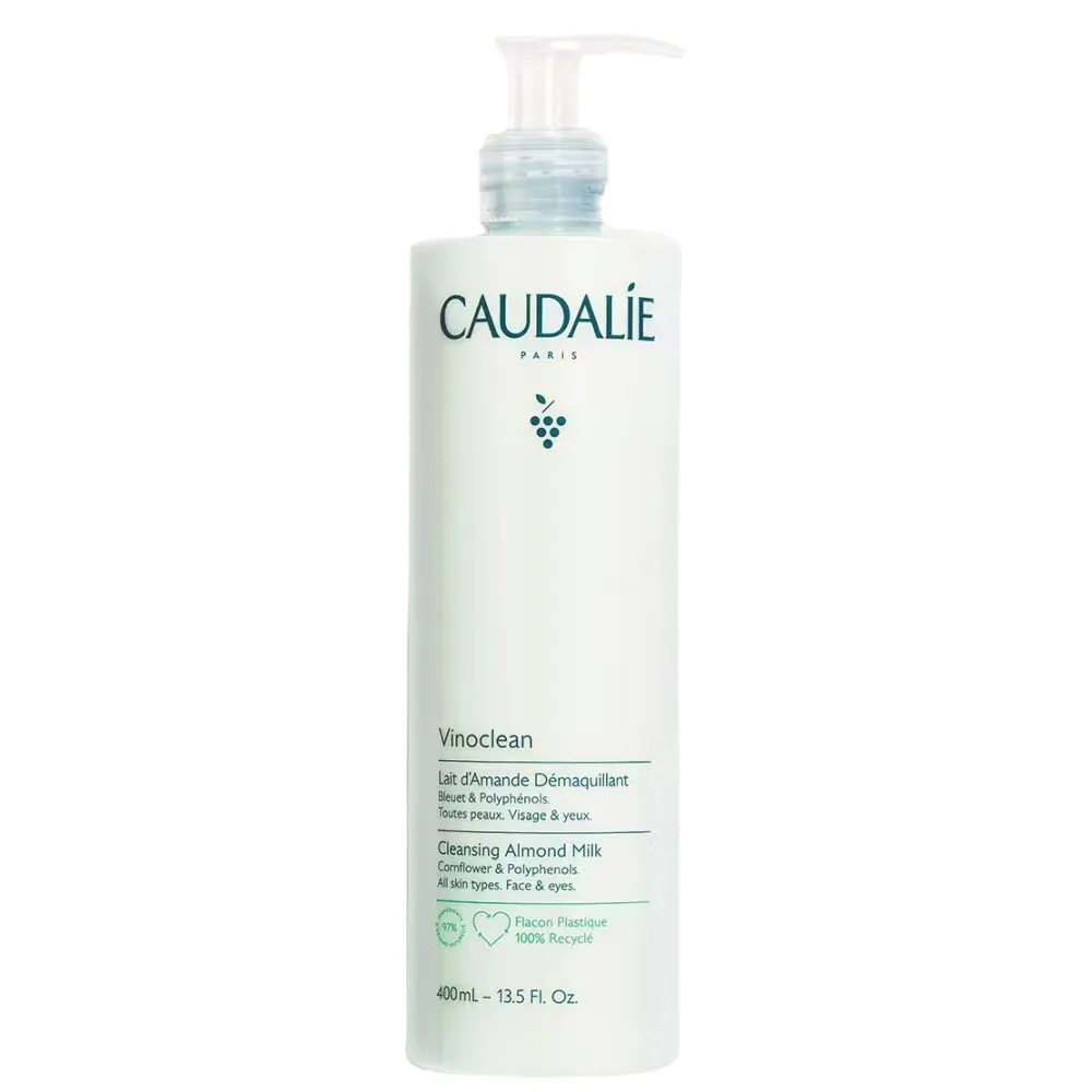 Caudalie Vinoclean mlijeko za skidanje šminke s okusom badema, 400 ml