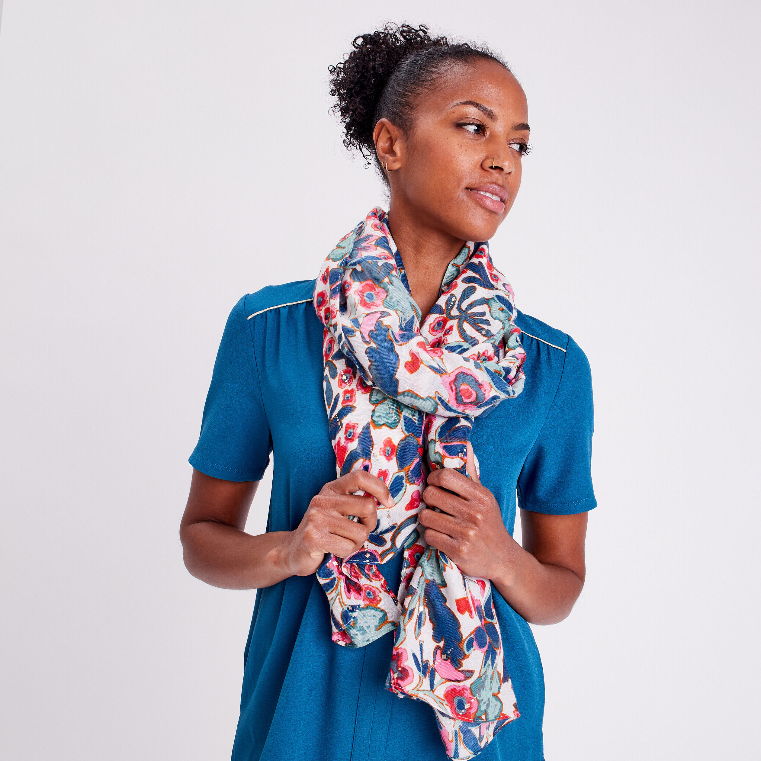 Foulard blanc femme | Cache Cache