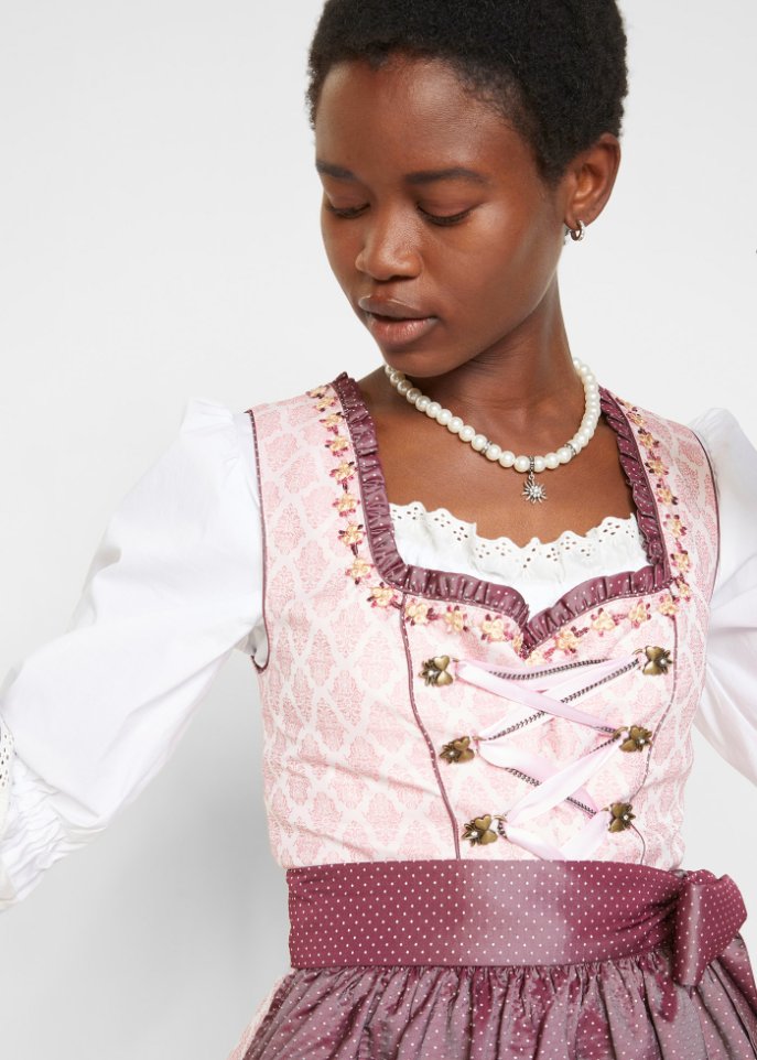 Dirndl mit Schürze, kniefrei (2-tlg. Set)