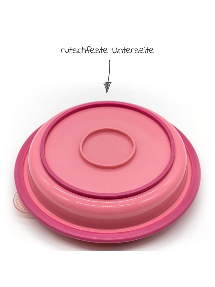 NUK 4-tlg. Set für unterwegs inkl. Babyteller mit Besteck in rosa günstig kaufen onesize