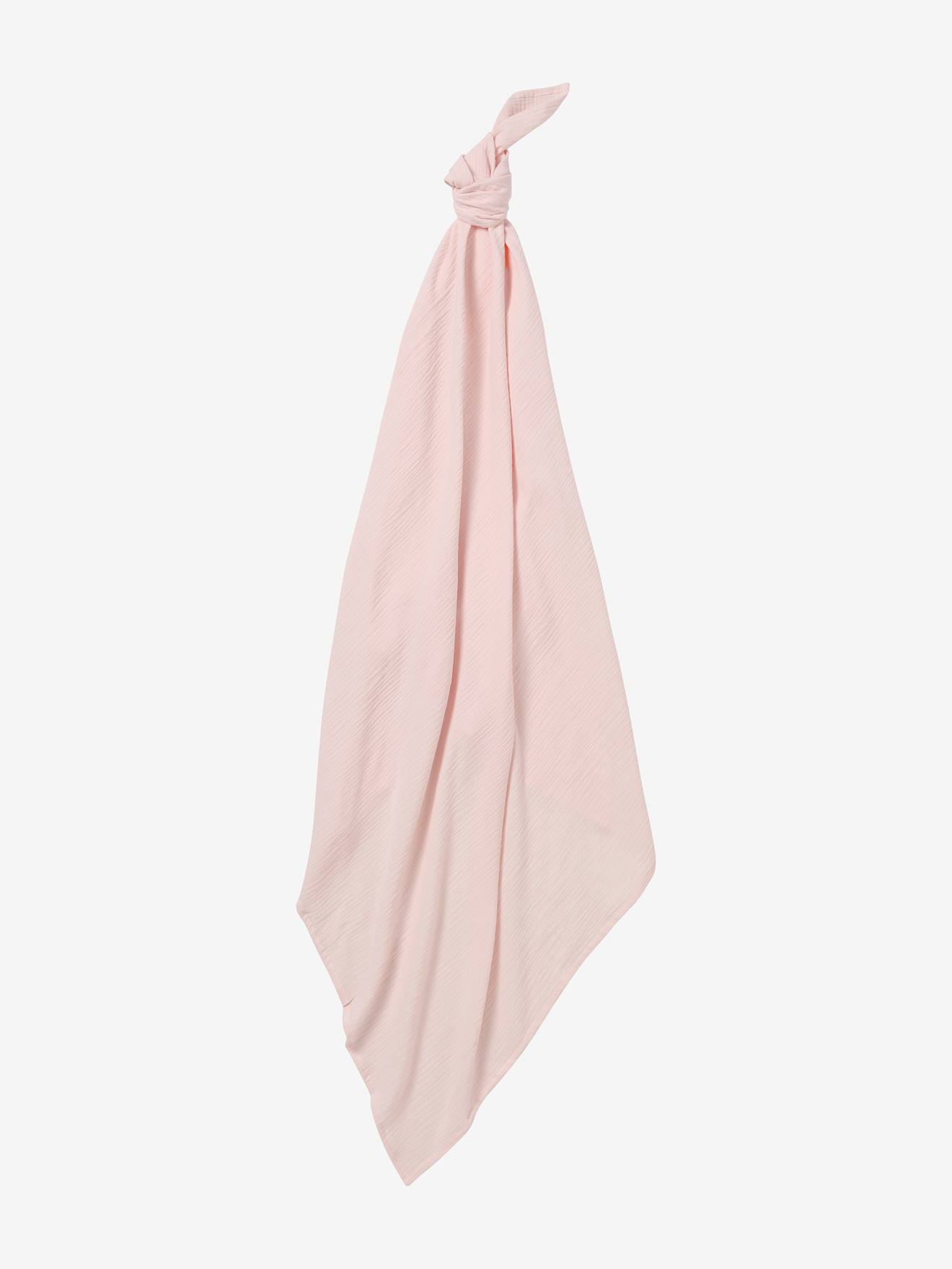 Vertbaudet 2er-Pack Baby Pucktücher Oeko Tex - zartrosa+rosa/aqua geblümt