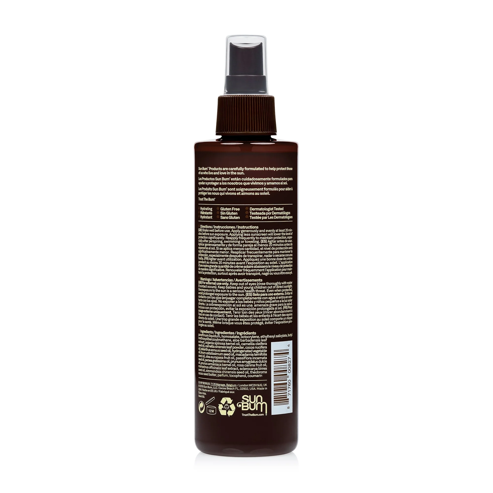 Aceite bronceador corporal con protección solar SPF15 - Aceite solar corporal de protección media, spray solar corporal de protección media