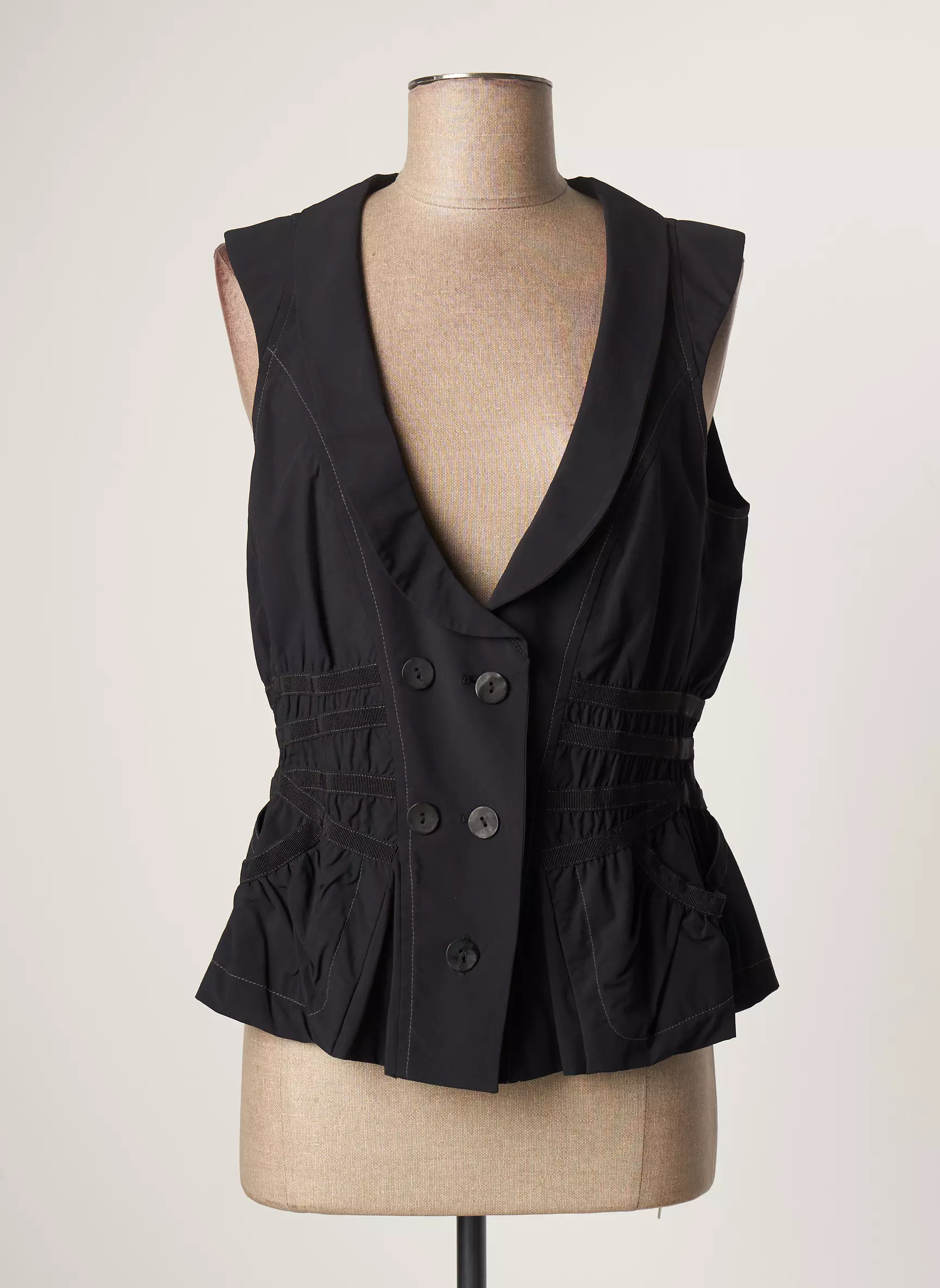 Lauren Vidal Vestecasual Femme couleur noir