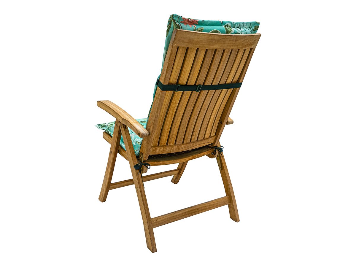 Madison Mauel Pastellblau 123 x 50 Gartenstuhlkissen mit hoher Rückenlehne