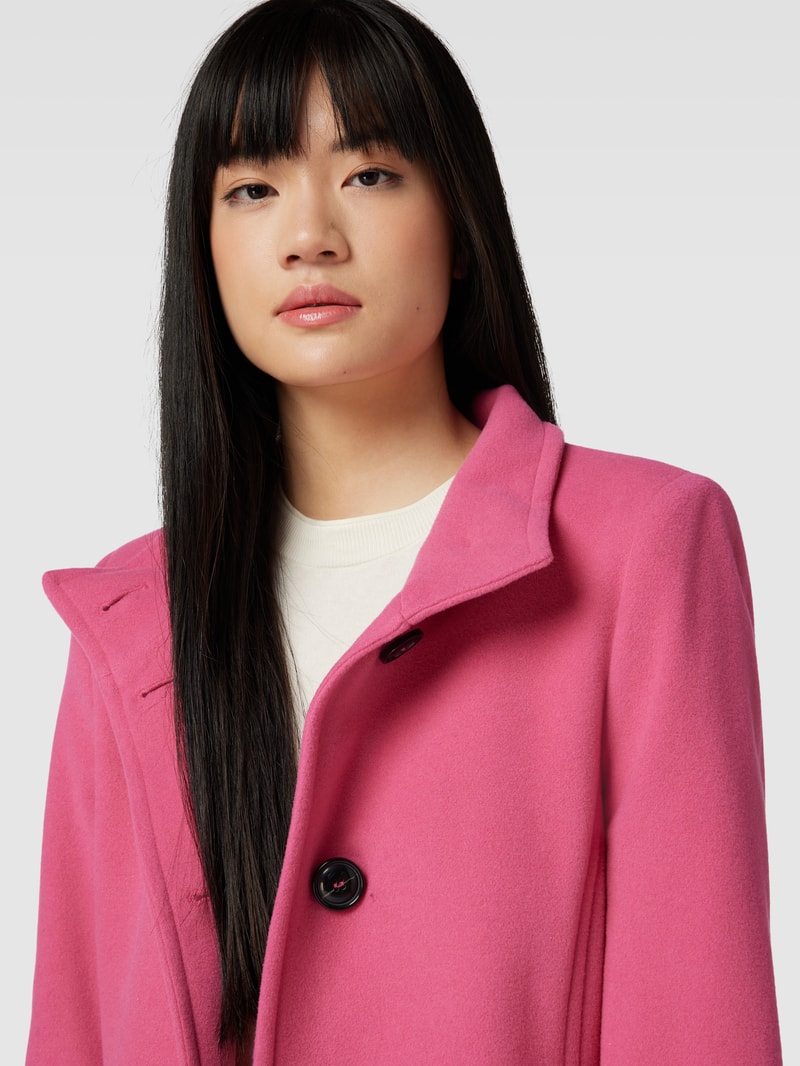 Jacke mit Stehkragen in rosa