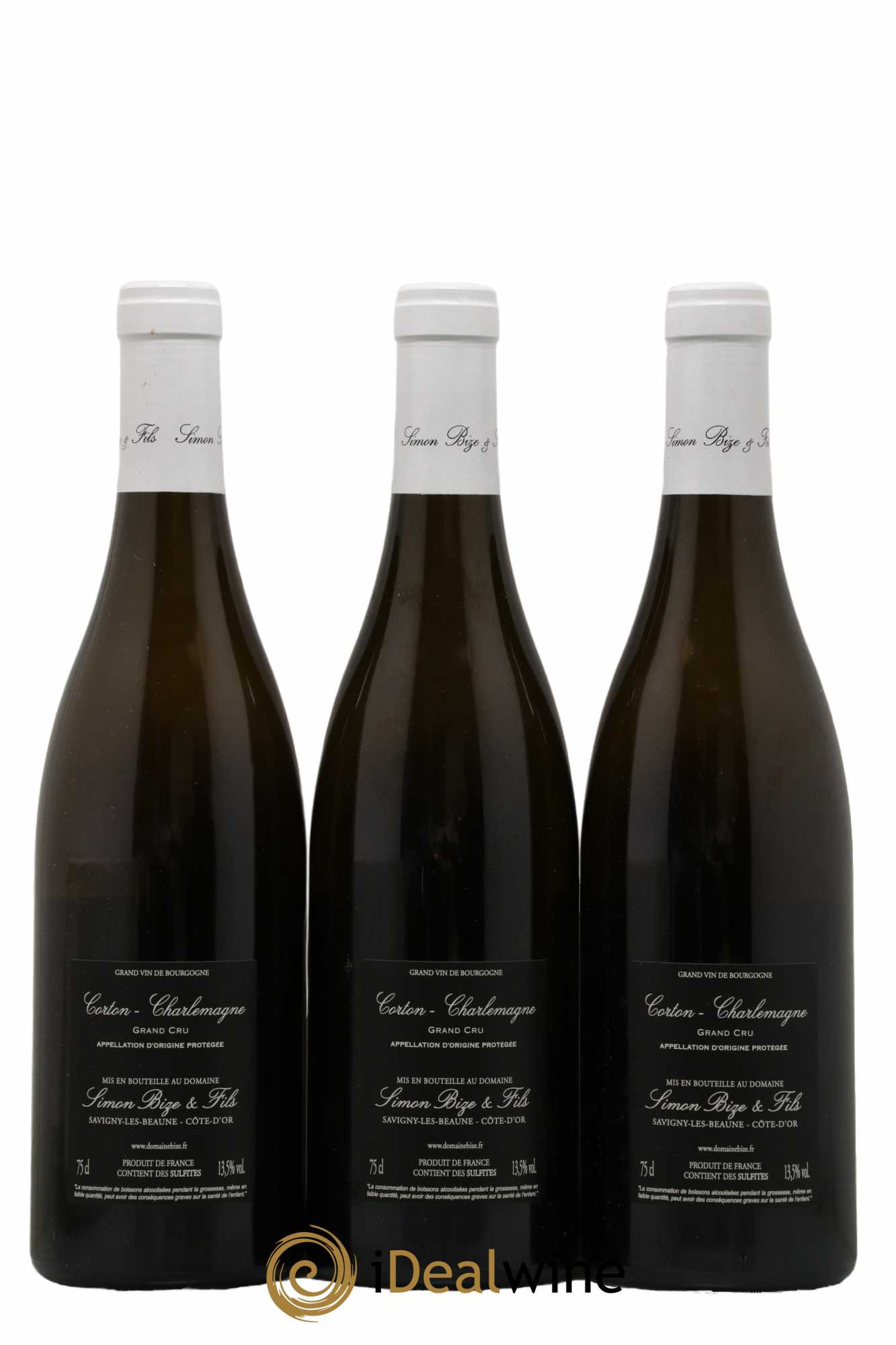 Corton-Charlemagne Grand Cru Simon Bize & Fils  2019 - Lot de 3 Bouteilles