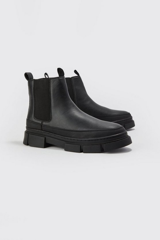 Chelsea-Stiefel mit dicker Sohle