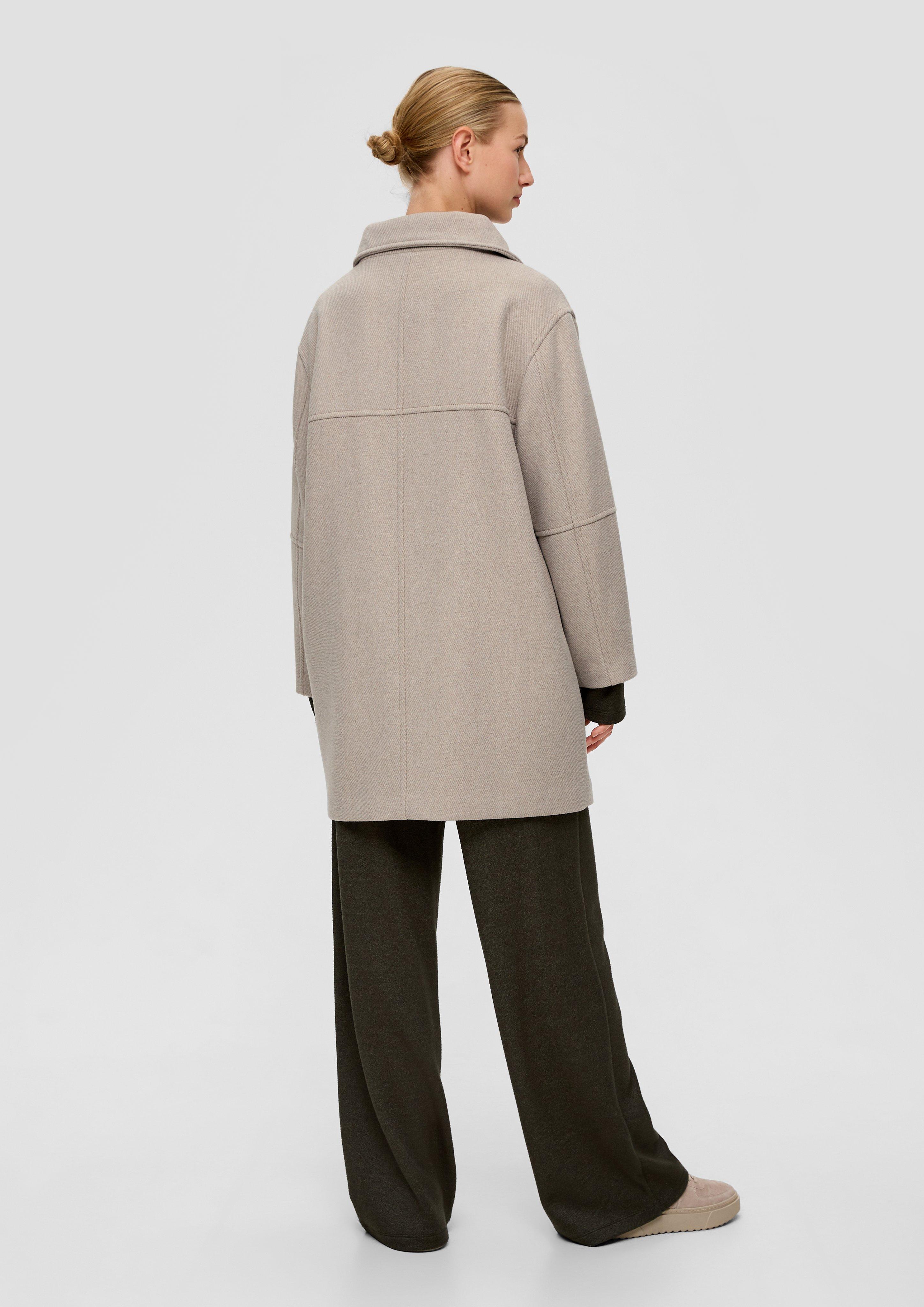 Twill-Mantel aus Wollmix  2137055-82W2