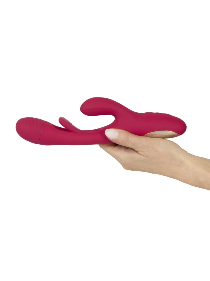 Sweet Smile Rabbitvibrator Rabbit Vibrator with G-Spot Stimulation in rot günstig kaufen 24 cm