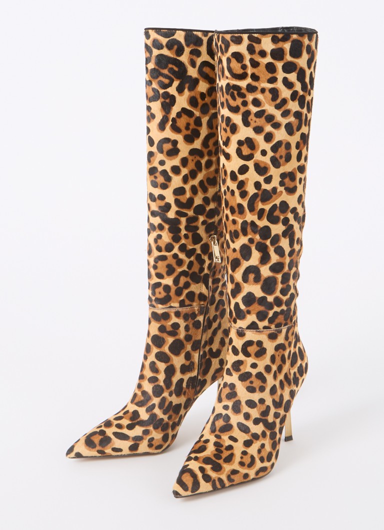 Ghete din piele Leopold de la Dune London, cu imprimeu leopard.