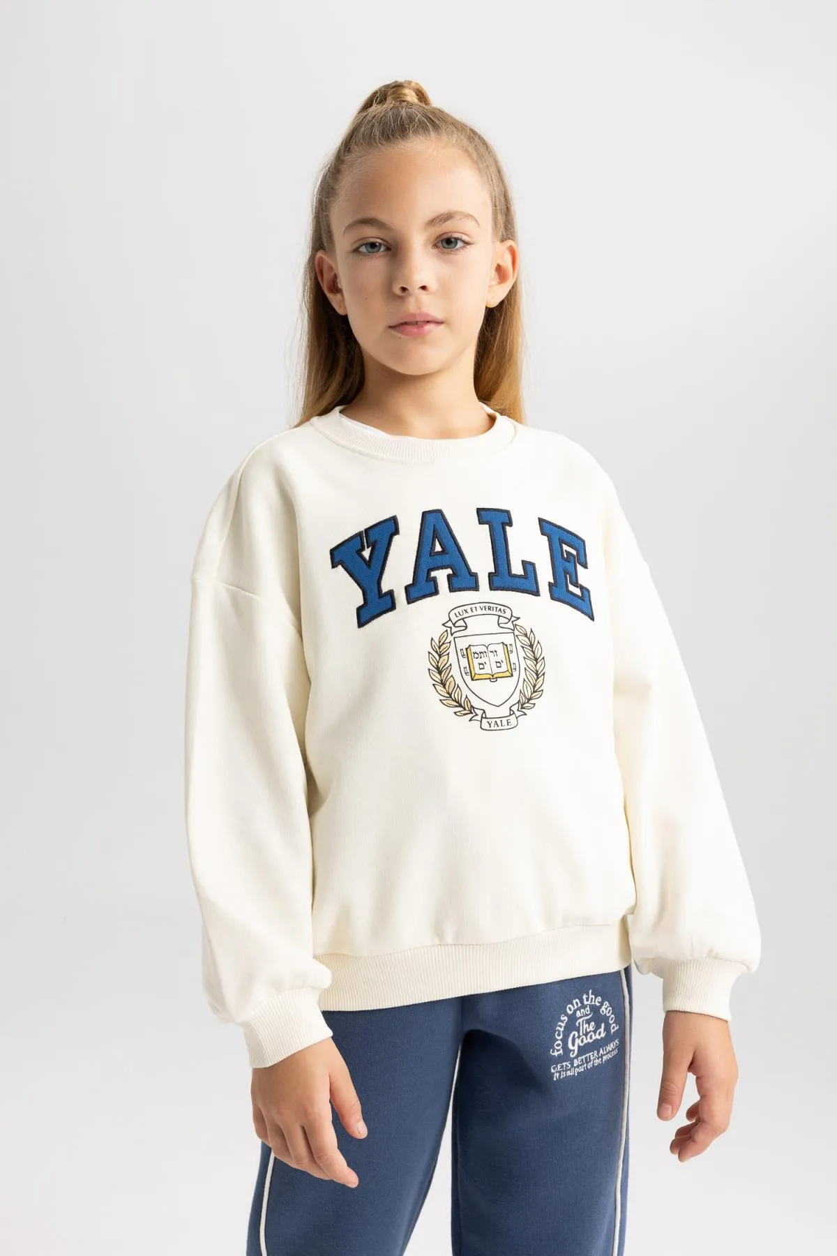 DeFacto  Yale University Relax Fit Rundhals-Sweatshirt für Mädchen