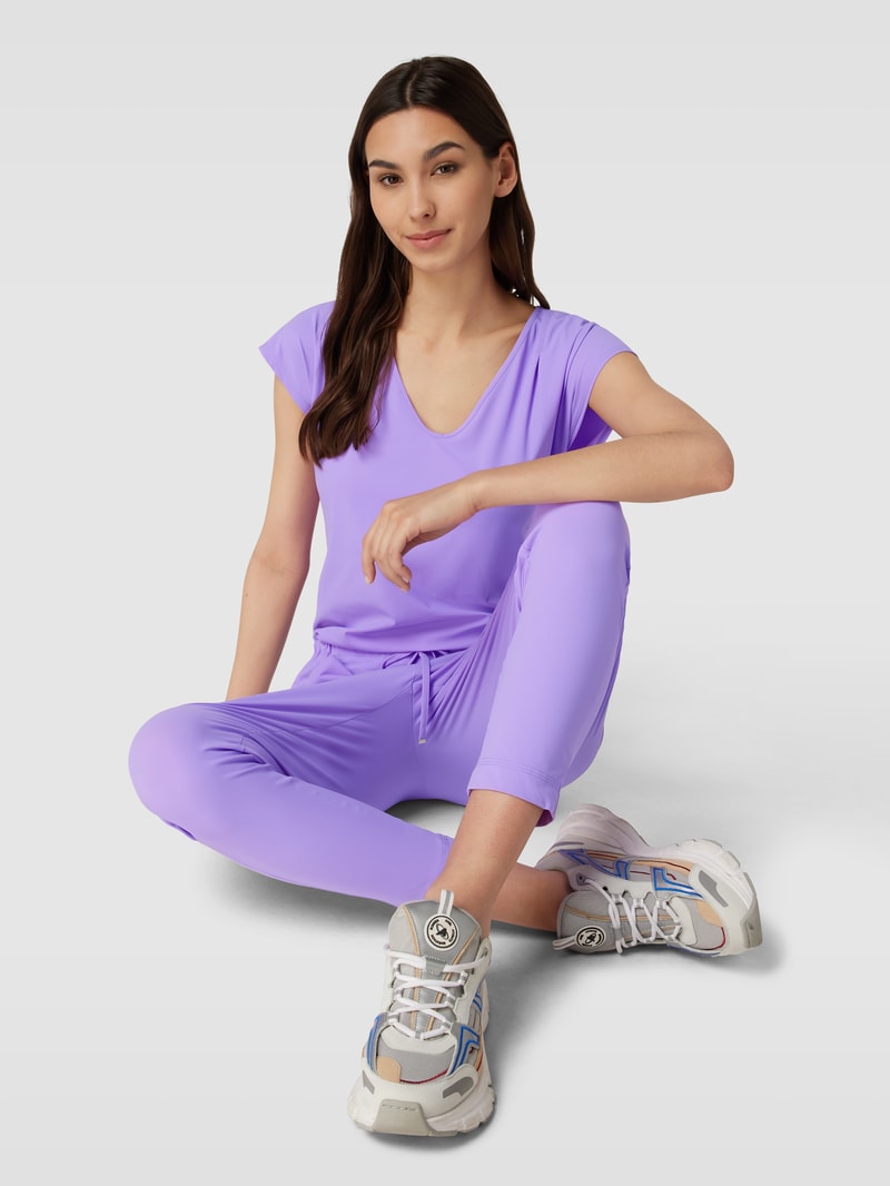 Jumpsuit mit V-Ausschnitt Modell 'GIRA' in lila