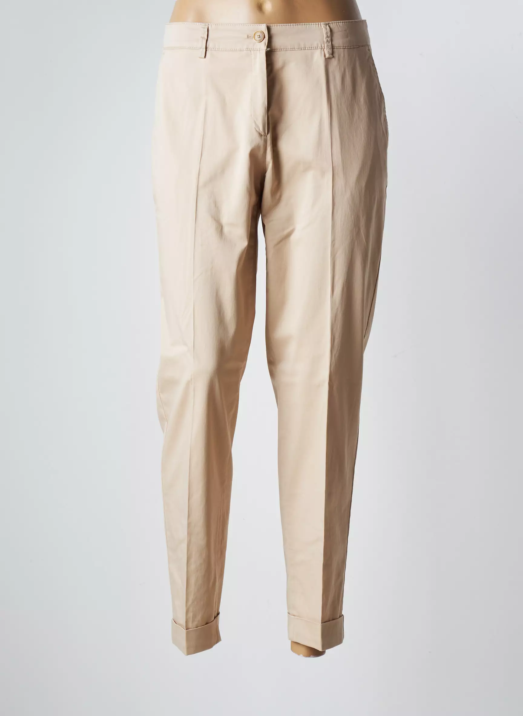 Brax Pantalons Slim Femme couleur beige