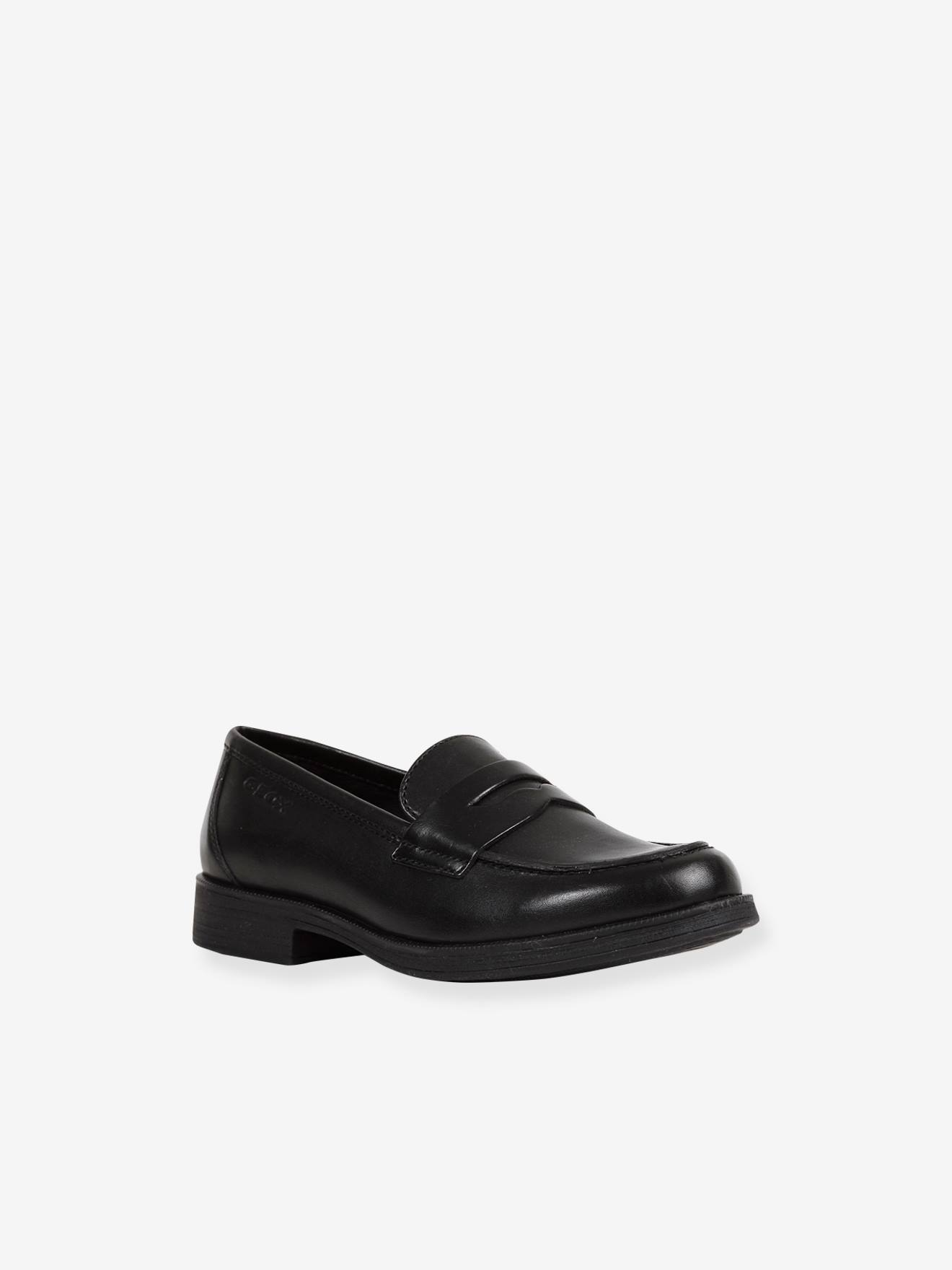 Mocassins en cuir enfant JR Agata GEOX® noir